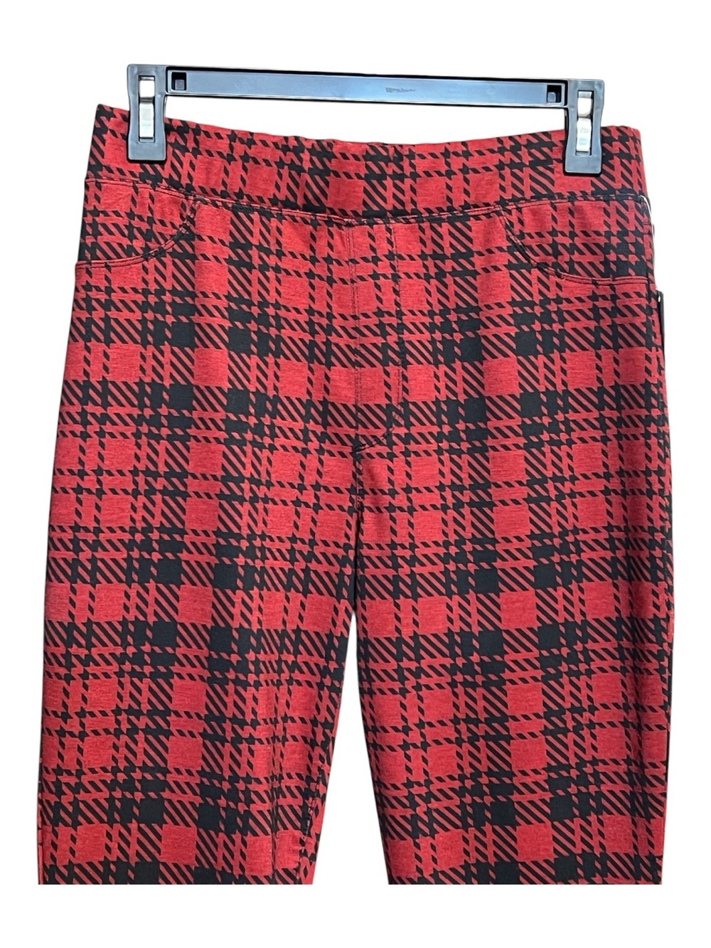 🆕 NWT Sanctuary Red & Black Plaid Pull-On Pants | Size Medium - Picture 2 of 7